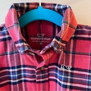 Vineyard Vines Pink Flannel Shirt